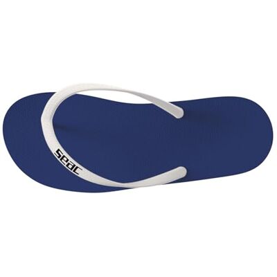 SEAC Ohau, Tongs en Caoutchouc pour la Mer, la Piscine, la Plage et Le Bateau, Bleu/Blanc, 35/36 - Publicité SEAC Ohau, Tongs en Caoutchouc pour la Mer, la Piscine, la Plage et Le Bateau, Bleu/Blanc, 35/36 - Publicité