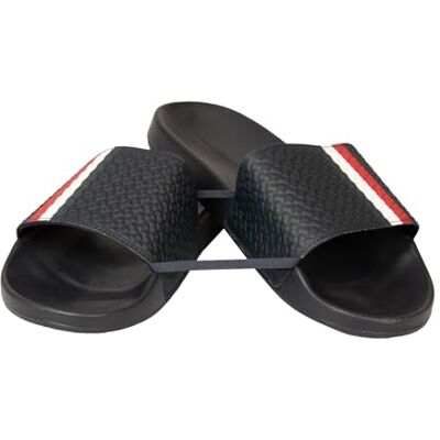 Tommy Hilfiger Chausson homme mer piscine bandeau beachwear article XM0XM02332 slide, DW5 Desert sky, 40 - Publicité Tommy Hilfiger Chausson homme mer piscine bandeau beachwear article XM0XM02332 slide, DW5 Desert sky, 40 - Publicité