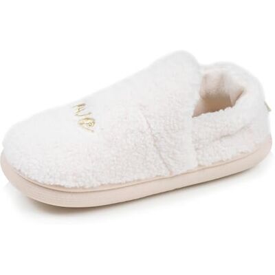 Isotoner Chaussons pantoufles Charentaises femme matière sherpa, semelle bloup extra confort, 38, ivoire - Publicité Isotoner Chaussons pantoufles Charentaises femme matière sherpa, semelle bloup extra confort, 38, ivoire - Publicité