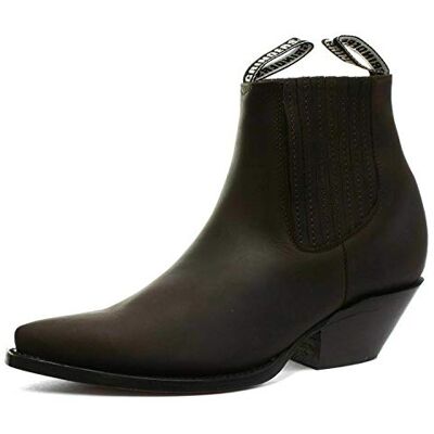 Grinders Bottines Mustang à Talons Marron Pour Hommes Avec Moulant et Bottines Western Chelsea 43 - Publicité Grinders Bottines Mustang à Talons Marron Pour Hommes Avec Moulant et Bottines Western Chelsea 43 - Publicité