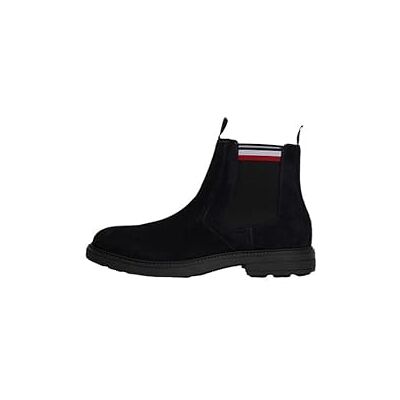 Tommy Hilfiger Bottines Chelsea Homme en Daim, Bleu (Desert Sky), 40 - Publicité Tommy Hilfiger Bottines Chelsea Homme en Daim, Bleu (Desert Sky), 40 - Publicité