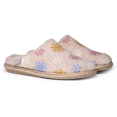 TONI PONS Chaussons de maison pour femme en feutre Ecru, 38 EU - Publicité TONI PONS Chaussons de maison pour femme en feutre Ecru, 38 EU - Publicité
