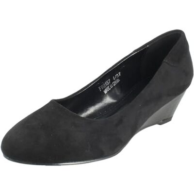 Spot On Chaussures à talon compensé pour femme 5 cm F9R0157, Noir , 39 EU - Publicité Spot On Chaussures à talon compensé pour femme 5 cm F9R0157, Noir , 39 EU - Publicité
