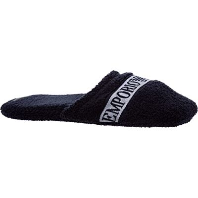 Emporio Armani Pantoufles pour homme avec logo à rayures Bleu 42-44, Bleu marine, 9-10 US - Publicité Emporio Armani Pantoufles pour homme avec logo à rayures Bleu 42-44, Bleu marine, 9-10 US - Publicité