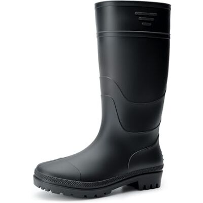Bruno Marc Bottes de Pluie pour Hommes à Hauteur du Genou Imperméable et Durable Bottines Wellington Antidérapantes,Size 43,Tout Noir,BMEMRB2503 - Publicité Bruno Marc Bottes de Pluie pour Hommes à Hauteur du Genou Imperméable et Durable Bottines Wellington Antidérapantes,Size 43,Tout Noir,BMEMRB2503 - Publicité