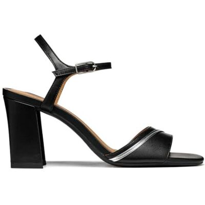 Geox D New Eraklia 80 F, Sandales à talons pour femme, Noir, 39 EU - Publicité Geox D New Eraklia 80 F, Sandales à talons pour femme, Noir, 39 EU - Publicité