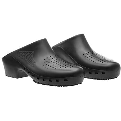 Calzuro Chaussons sanitaires S Classic avec trous professionnels CE 40-41 Noir - Publicité Calzuro Chaussons sanitaires S Classic avec trous professionnels CE 40-41 Noir - Publicité