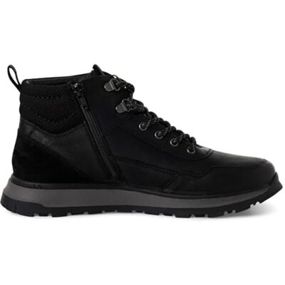 s.Oliver Homme Herren Lace Boot Flat Bottine, Noir, 43 EU - Publicité s.Oliver Homme Herren Lace Boot Flat Bottine, Noir, 43 EU - Publicité