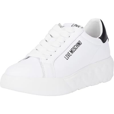 Love Moschino Baskets Femme Blanc Noir 38 EU - Publicité Love Moschino Baskets Femme Blanc Noir 38 EU - Publicité