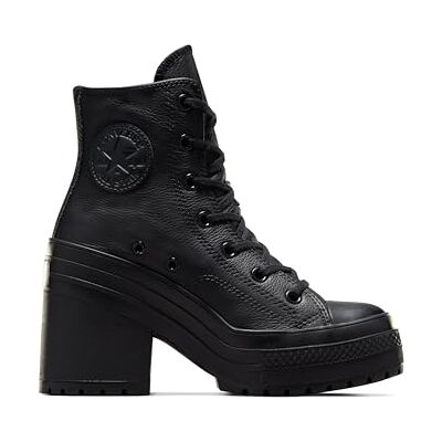 Converse Chuck 70 De Luxe Baskets Montantes Unisexes en Cuir pour Adulte, Noir, 6 Women/4 Men - Publicité Converse Chuck 70 De Luxe Baskets Montantes Unisexes en Cuir pour Adulte, Noir, 6 Women/4 Men - Publicité