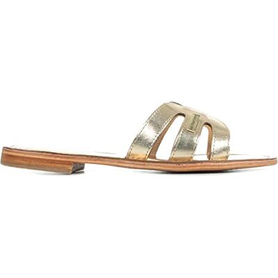 Les Tropéziennes par M. Belarbi Les Tropeziennes Femme Damia Chaussures>femme>mules-et-sabots, Or, 36 EU - Publicité Les Tropéziennes par M. Belarbi Les Tropeziennes Femme Damia Chaussures>femme>mules-et-sabots, Or, 36 EU - Publicité
