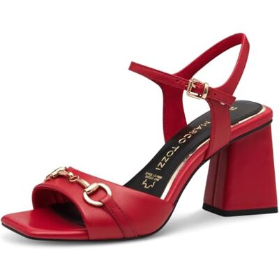 MARCO TOZZI Femme Sandale mit Absatz Talon, Rouge, 39 EU - Publicité MARCO TOZZI Femme Sandale mit Absatz Talon, Rouge, 39 EU - Publicité