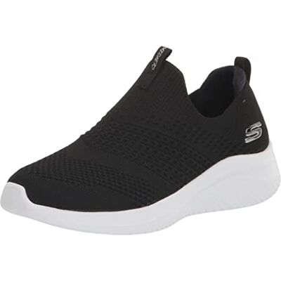 Skechers Chaussures à Enfiler Go Walk 4 Propel pour Femme, Bordure Blanche en Tricot Noir., 35 EU - Publicité Skechers Chaussures à Enfiler Go Walk 4 Propel pour Femme, Bordure Blanche en Tricot Noir., 35 EU - Publicité