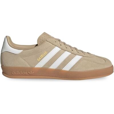 Adidas Gazelle Indoor Baskets unisexes pour adultes, beige/blanc , Beige blanc., 42.5 EU - Publicité Adidas Gazelle Indoor Baskets unisexes pour adultes, beige/blanc , Beige blanc., 42.5 EU - Publicité