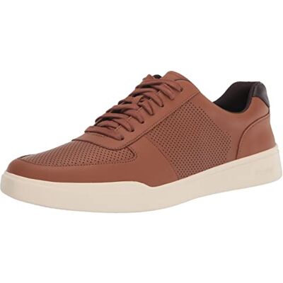Cole Haan Homme Grand Crosscourt Modern Perforated Sneakers Basket, Cuir Brun Clair Britannique, 8.5 US Wide - Publicité Cole Haan Homme Grand Crosscourt Modern Perforated Sneakers Basket, Cuir Brun Clair Britannique, 8.5 US Wide - Publicité