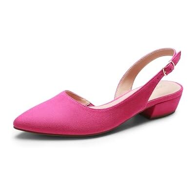DREAM PAIRS Escarpins élégants et habillés à bout pointu avec bride de cheville pour femme, rose, 38 EU - Publicité DREAM PAIRS Escarpins élégants et habillés à bout pointu avec bride de cheville pour femme, rose, 38 EU - Publicité