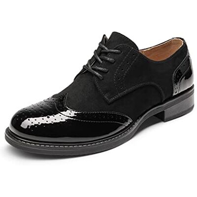 DREAM PAIRS Oxfords pour Femmes Derby Richelieu en Simili Cuir Vernis Chaussures Lacets,Size 36,Noir,SDOX2201W-E - Publicité DREAM PAIRS Oxfords pour Femmes Derby Richelieu en Simili Cuir Vernis Chaussures Lacets,Size 36,Noir,SDOX2201W-E - Publicité