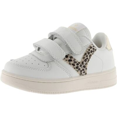 Victoria Baskets Tiempo Effet Cuir & Pièces Imprimé Animal & Métal & Bandes Auto-Agrippantes 1124106 pour Filles Beige 31 - Publicité Victoria Baskets Tiempo Effet Cuir & Pièces Imprimé Animal & Métal & Bandes Auto-Agrippantes 1124106 pour Filles Beige 31 - Publicité