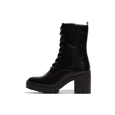 Fly London Femme TIEL642FLY Fashion Boot, Noir/Rouge, 41 EU - Publicité Fly London Femme TIEL642FLY Fashion Boot, Noir/Rouge, 41 EU - Publicité