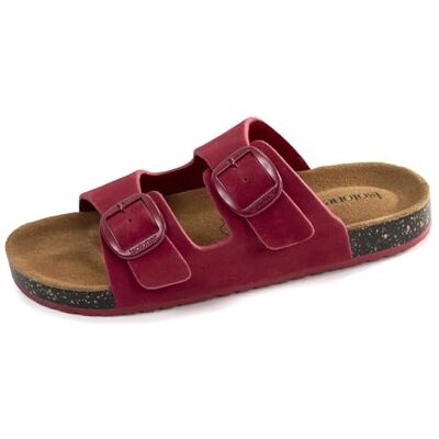 Isotoner Sandales femme à doubles brides ultra confortables, semelle intérieure cuir, 40, framboise - Publicité Isotoner Sandales femme à doubles brides ultra confortables, semelle intérieure cuir, 40, framboise - Publicité