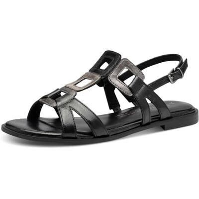 MARCO TOZZI Femme Sandale , Black Met Comb, 41 EU - Publicité MARCO TOZZI Femme Sandale , Black Met Comb, 41 EU - Publicité