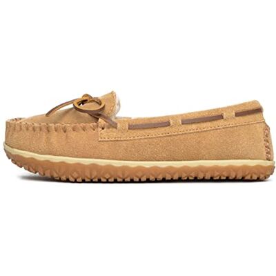 Minnetonka Women's Tilia Suede Moccasin Slippers - Publicité Minnetonka Women's Tilia Suede Moccasin Slippers - Publicité