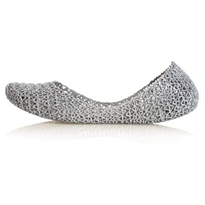 Melissa Women's Campana Papel 20 Closed Toe Ballet Flats, Silver Silver Glitter 50711, 41/42 - Publicité Melissa Women's Campana Papel 20 Closed Toe Ballet Flats, Silver Silver Glitter 50711, 41/42 - Publicité