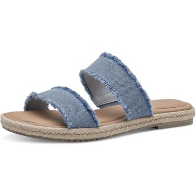 Tamaris Femme Damen Sandale Plate, Denim, 37 EU - Publicité Tamaris Femme Damen Sandale Plate, Denim, 37 EU - Publicité