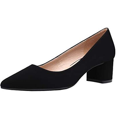DREAM PAIRS Escarpins Femme Élégants à Talon Bas Bout Pointu Chaussures Confortables Style Classique,Size 37,Noir/Nubuck/PU,DPU212 - Publicité DREAM PAIRS Escarpins Femme Élégants à Talon Bas Bout Pointu Chaussures Confortables Style Classique,Size 37,Noir/Nubuck/PU,DPU212 - Publicité