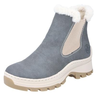Rieker Bottines Chelsea X9352 pour femme, bleu, 42 EU - Publicité Rieker Bottines Chelsea X9352 pour femme, bleu, 42 EU - Publicité