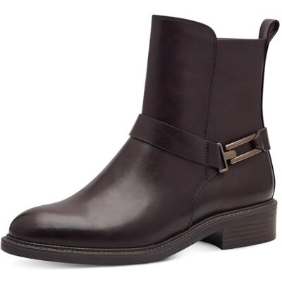 Tamaris Bottines à talon bloc pour femme, Acajou, 40 EU - Publicité Tamaris Bottines à talon bloc pour femme, Acajou, 40 EU - Publicité