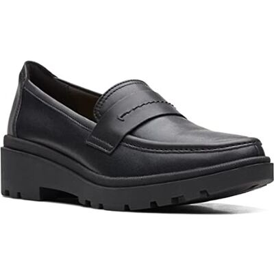 Clarks Calla Ease Mocassins Plats Chaussure pour Femme, Cuir Noir, 36.5 EU - Publicité Clarks Calla Ease Mocassins Plats Chaussure pour Femme, Cuir Noir, 36.5 EU - Publicité