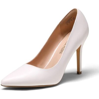 DREAM PAIRS Escarpins Femme Talon Aiguille Sexy, Chaussures à Bout Pointu Confortables avec Semelle Antidérapante,Size 38.5,Blanc/PU - Publicité DREAM PAIRS Escarpins Femme Talon Aiguille Sexy, Chaussures à Bout Pointu Confortables avec Semelle Antidérapante,Size 38.5,Blanc/PU - Publicité