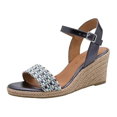 Tamaris sandale femme à talon compensé bleu 39 EU - Publicité Tamaris sandale femme à talon compensé bleu 39 EU - Publicité