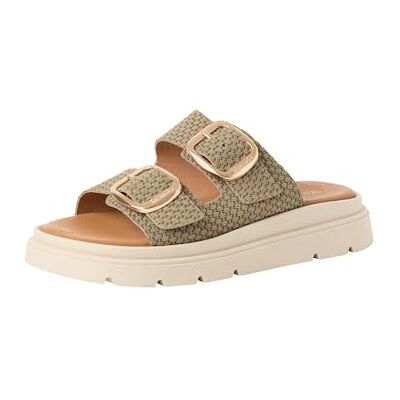 Tamaris Mule femme à talon compensé en cuir vert 42 EU - Publicité Tamaris Mule femme à talon compensé en cuir vert 42 EU - Publicité