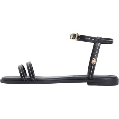 Tommy Hilfiger Femme Flat Sandal Stitching Plates, Black (Black), 37 EU - Publicité Tommy Hilfiger Femme Flat Sandal Stitching Plates, Black (Black), 37 EU - Publicité
