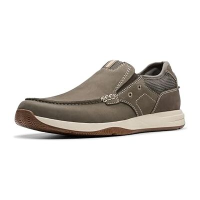 Clarks Men's Sailview Step Loafer, Taupe Nubuck, 9.5 - Publicité Clarks Men's Sailview Step Loafer, Taupe Nubuck, 9.5 - Publicité