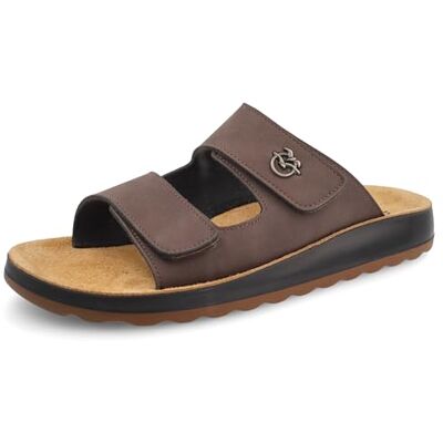 Fly Flot Homme Ciabatte Uomo Ecopelle Doppia Fascia Con Strappi Regolabili, Sottopiede in Pelle Antishock Mule, T Moro, 42 EU - Publicité Fly Flot Homme Ciabatte Uomo Ecopelle Doppia Fascia Con Strappi Regolabili, Sottopiede in Pelle Antishock Mule, T Moro, 42 EU - Publicité