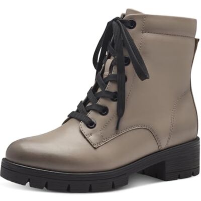 Jana bottines femme à lacets avec fermeture éclair vegan, Taupe/Black, 37 EU - Publicité Jana bottines femme à lacets avec fermeture éclair vegan, Taupe/Black, 37 EU - Publicité