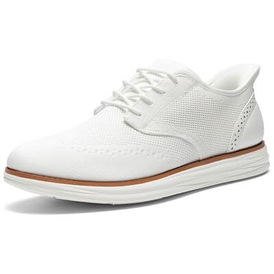 Bruno Marc Baskets Oxford Homme en Tricot Respirant Chaussures de Ville Décontractées pour Affaires et Quotidien,Size 43,Blanc,BMUMOX2415 - Publicité Bruno Marc Baskets Oxford Homme en Tricot Respirant Chaussures de Ville Décontractées pour Affaires et Quotidien,Size 43,Blanc,BMUMOX2415 - Publicité