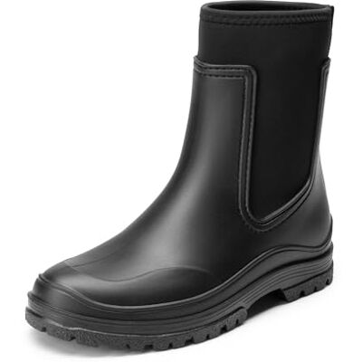 DREAM PAIRS Bottes de Pluie pour Femmes Imperméable Bottines Polyvalentes et Pratiques SDRB2406W-E,Size 40,Noir,SDRB2406W-E - Publicité DREAM PAIRS Bottes de Pluie pour Femmes Imperméable Bottines Polyvalentes et Pratiques SDRB2406W-E,Size 40,Noir,SDRB2406W-E - Publicité