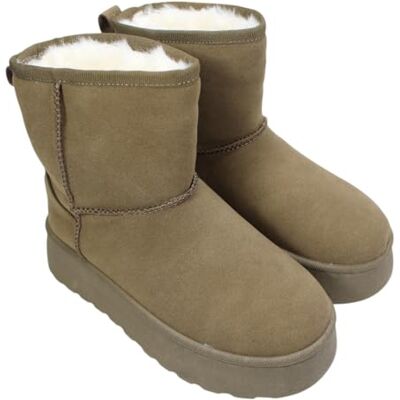 Lee Cooper Bottes Fourrées Fille Bottes Hiver Chaudes PU, PVC Vert 38 - Publicité Lee Cooper Bottes Fourrées Fille Bottes Hiver Chaudes PU, PVC Vert 38 - Publicité
