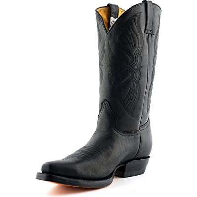 Grinders Louisiana Homme Cowboy Bottes, Noir, Pointure 40 - Publicité Grinders Louisiana Homme Cowboy Bottes, Noir, Pointure 40 - Publicité