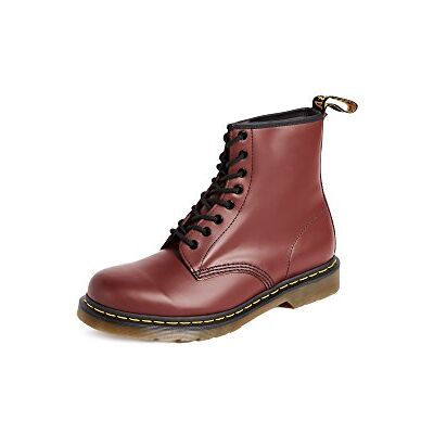 Dr. Martens 8 œillets, Rangers Femme, Rouge Cerise Lisse, 42 EU - Publicité Dr. Martens 8 œillets, Rangers Femme, Rouge Cerise Lisse, 42 EU - Publicité