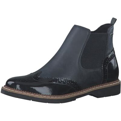 s.Oliver Chelsea Chaussures pour Femme Bottine, Navy Comb, 38 EU - Publicité s.Oliver Chelsea Chaussures pour Femme Bottine, Navy Comb, 38 EU - Publicité