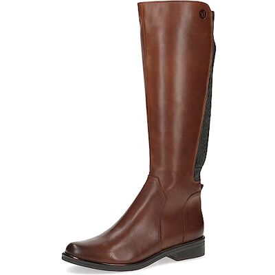CAPRICE Bottes femme hautes à talons à fermeture éclair élégantes, Marron (Cognac Comb), 40 EU - Publicité CAPRICE Bottes femme hautes à talons à fermeture éclair élégantes, Marron (Cognac Comb), 40 EU - Publicité