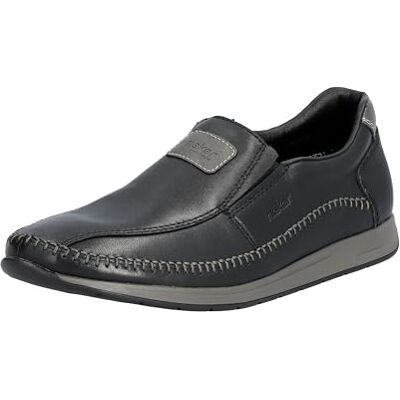 Rieker Homme 11962 Mocassin, Schwarz, 45 EU - Publicité Rieker Homme 11962 Mocassin, Schwarz, 45 EU - Publicité