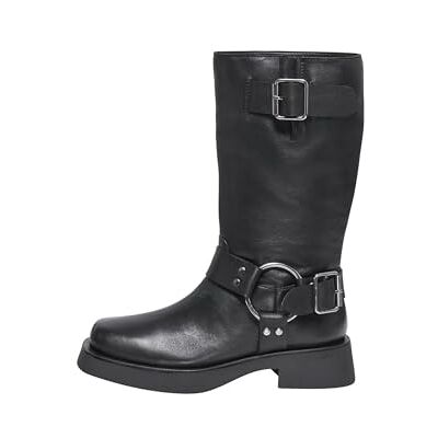Only Onlbea Bottes de motard en cuir pour femme Noir Taille 36 EU, Noir, 36 EU - Publicité Only Onlbea Bottes de motard en cuir pour femme Noir Taille 36 EU, Noir, 36 EU - Publicité