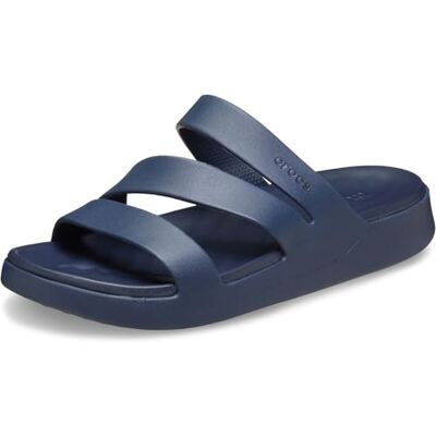 Crocs Getaway Sandales à lanières pour femme, bleu marine, 38-39 EU - Publicité Crocs Getaway Sandales à lanières pour femme, bleu marine, 38-39 EU - Publicité