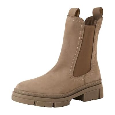 Tamaris Bottines Chelsea pour femme , Dune Nubuc, 38 EU - Publicité Tamaris Bottines Chelsea pour femme , Dune Nubuc, 38 EU - Publicité